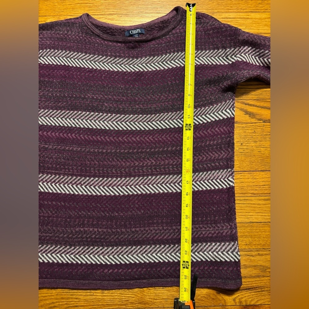 Chaps Purple’s Burgundy Sweater - Picture 9 of 10